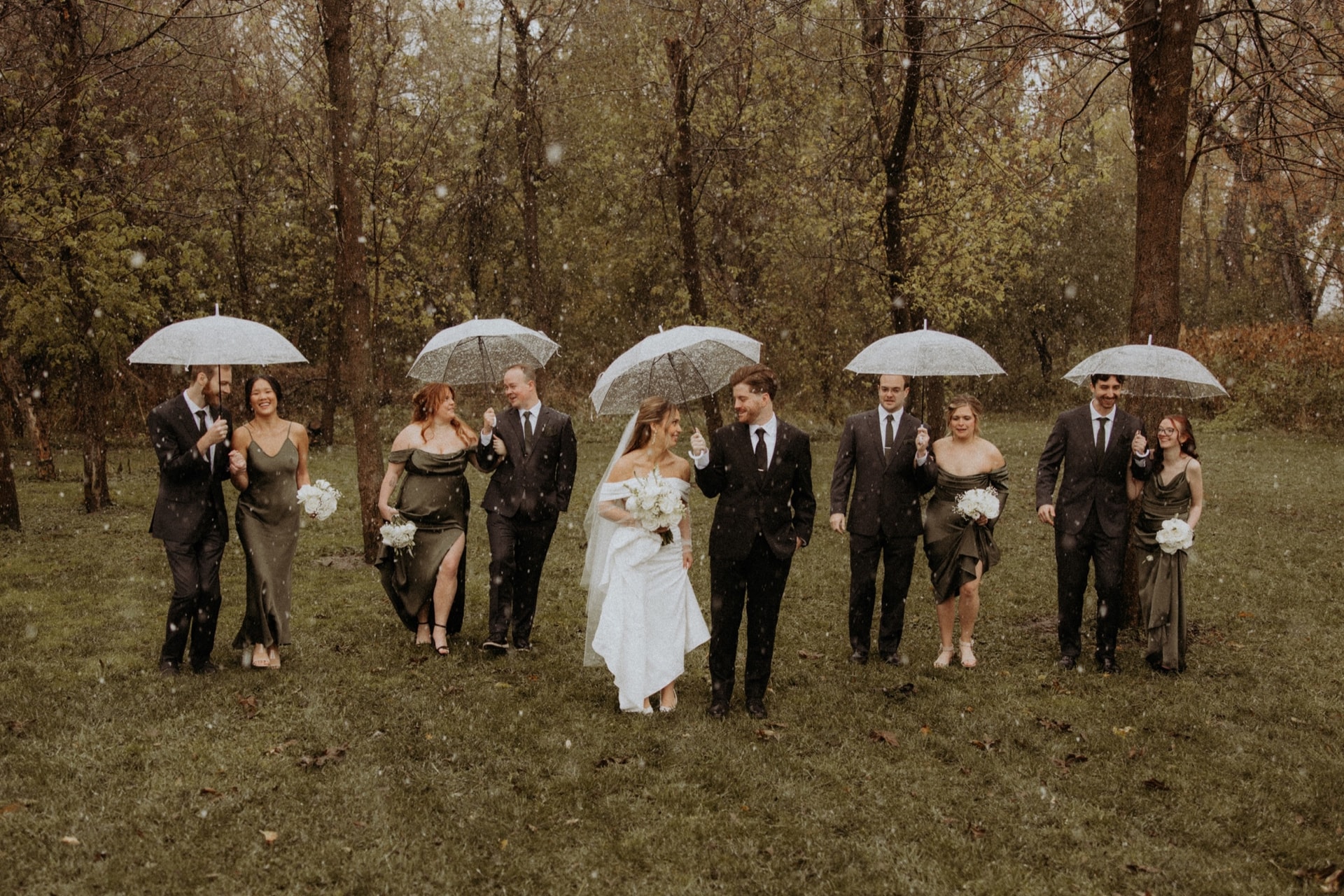 Candid wedding moment from Carder and Sierra's Magnolia Farms wedding in Van Meter, Iowa