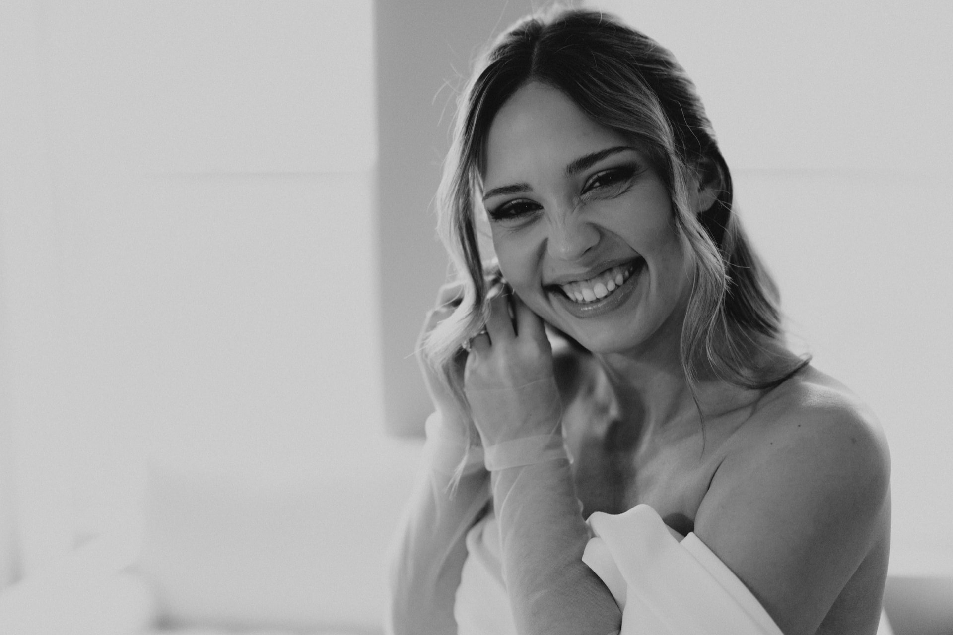 Emotional wedding moment from Carder and Sierra's Magnolia Farms wedding in Van Meter, Iowa