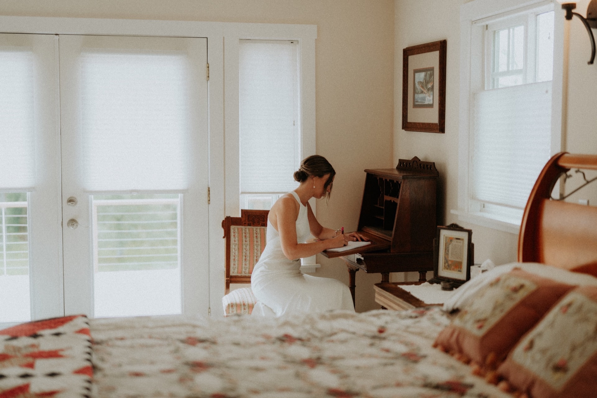 Candid wedding moment from Evan and Lorrie's Crescent City wedding