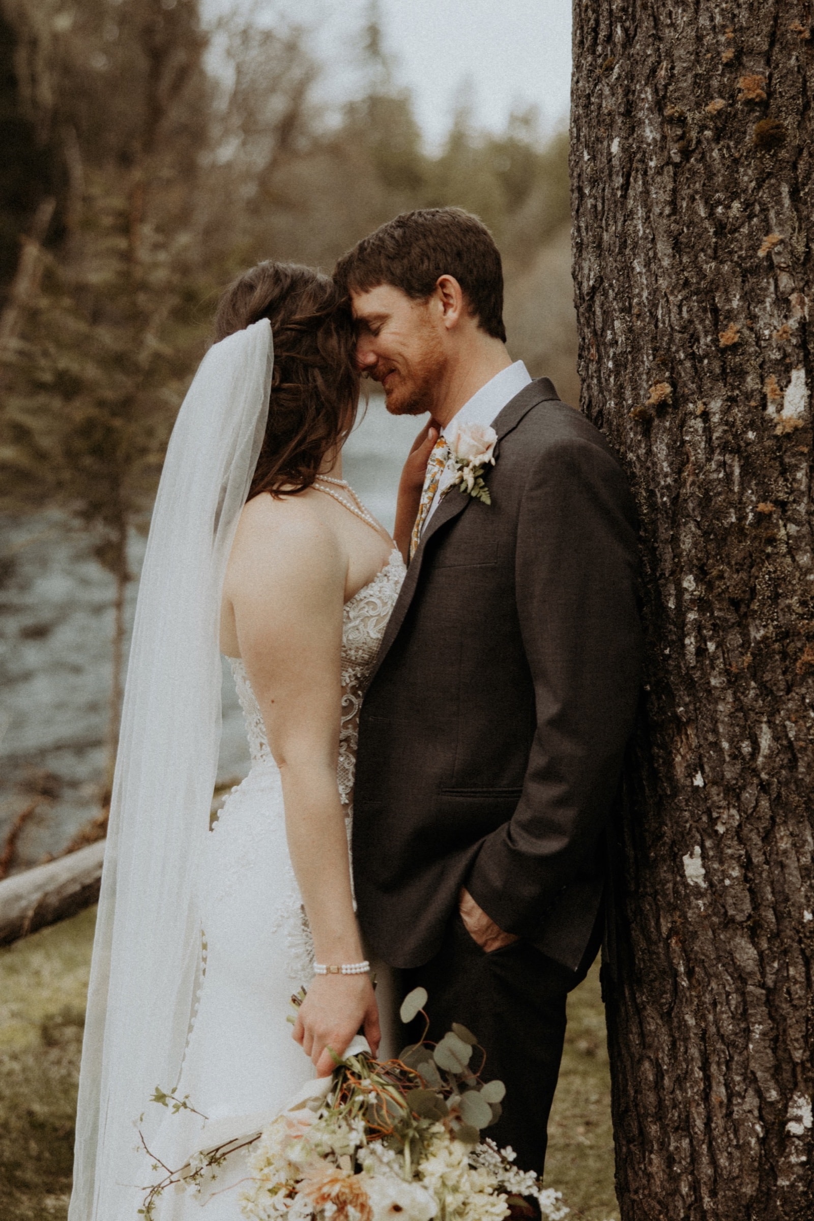 Emotional wedding moment from John and Nina's wedding at Loloma Lodge