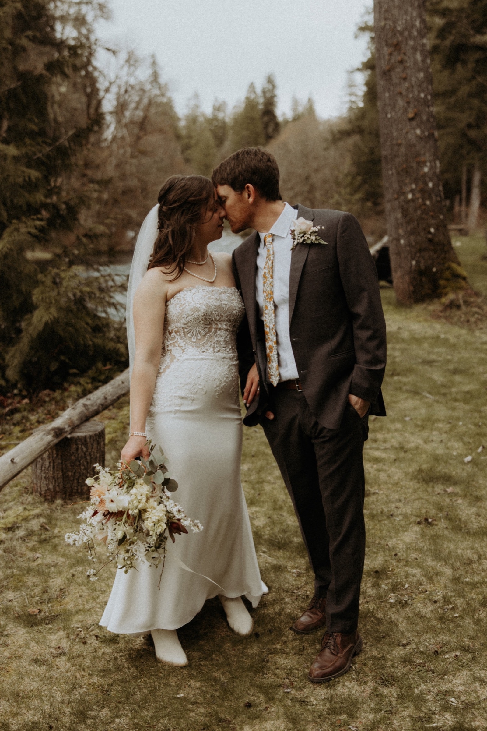 Atmospheric wedding frame from John and Nina's wedding at Loloma Lodge