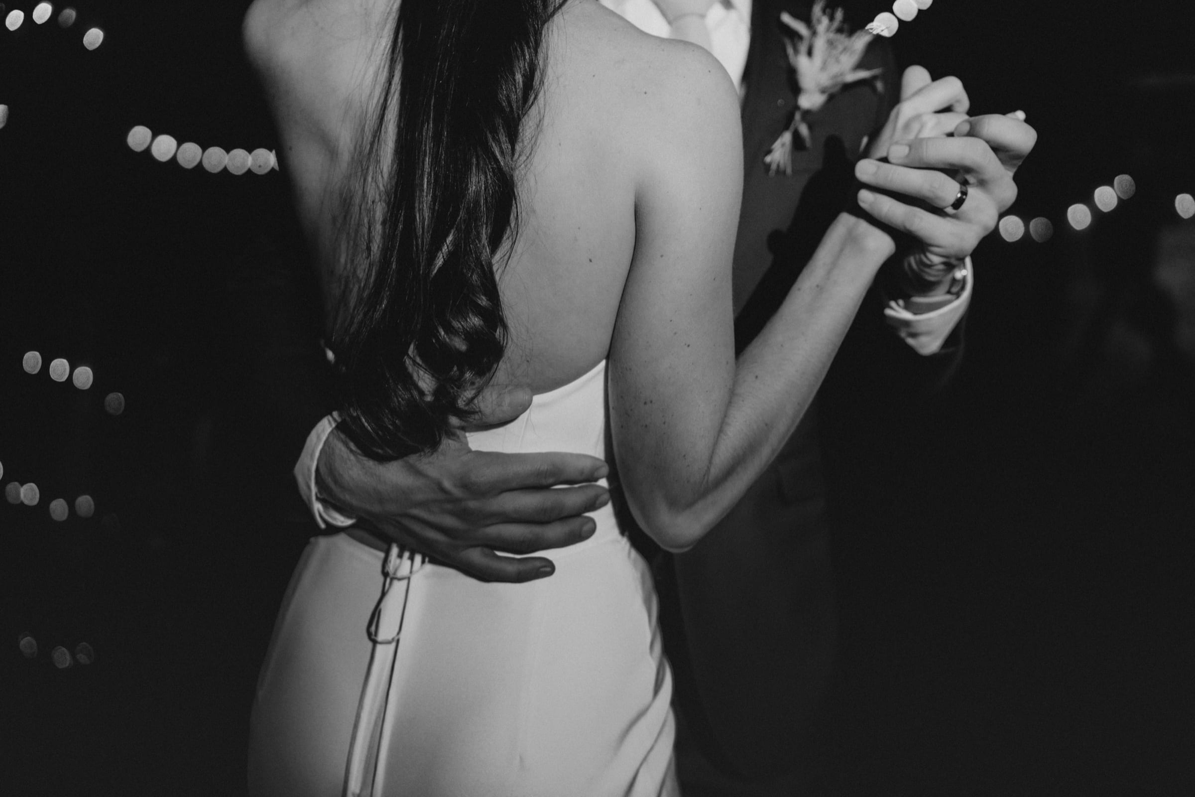 Intimate wedding portrait from Nick and Kelsie's Starline Factory wedding