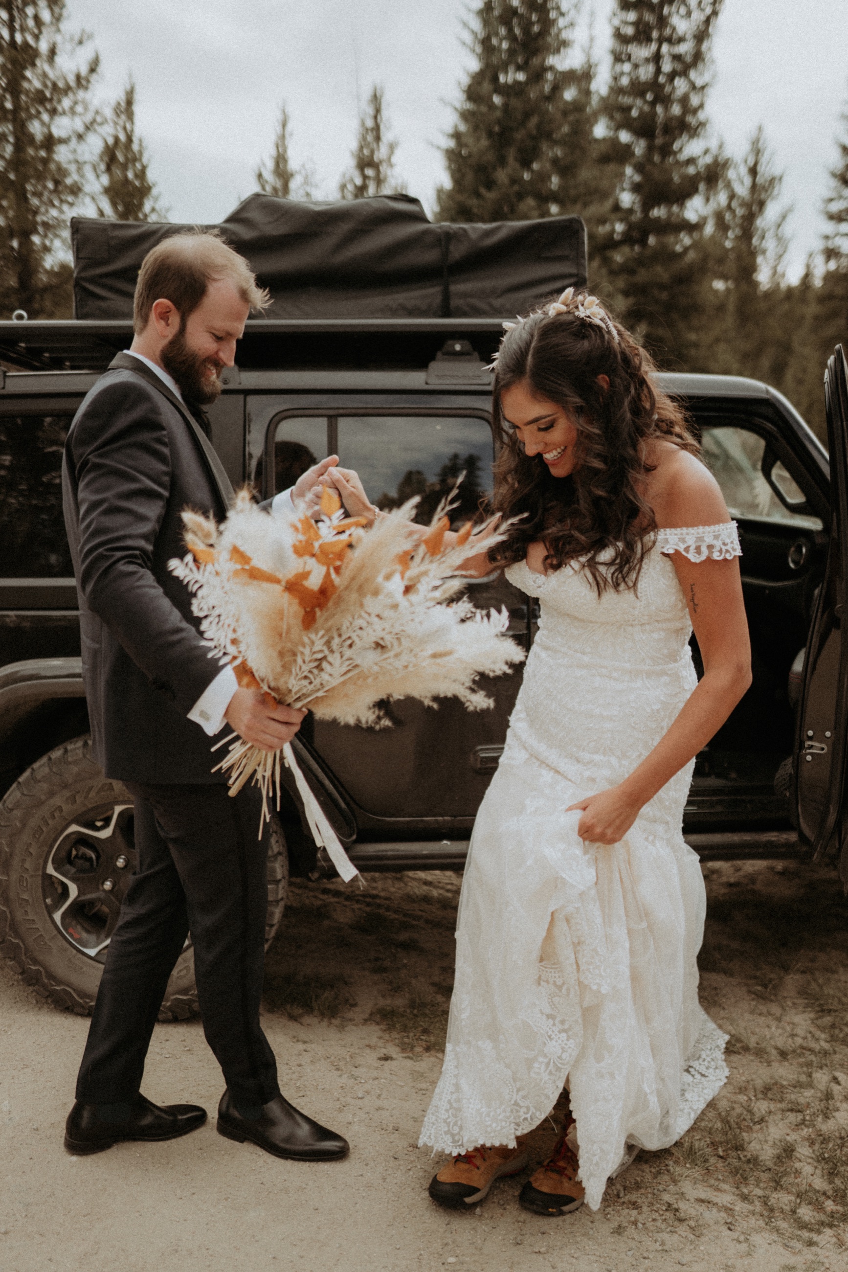 Sam and Savanna Winter Park CO Wedding 9